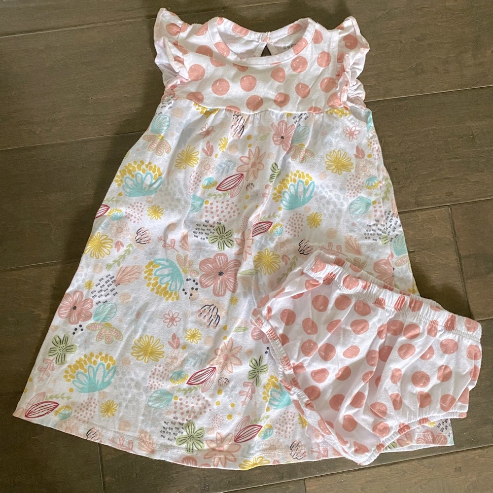 Baby girls Rococo dress set 18-24 EUC